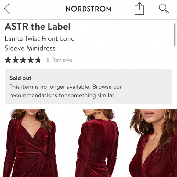 IN SEARCH OF ASTR Lanita Twist Front Mini Dress - Picture 2 of 2